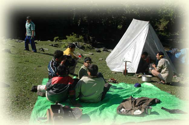 Camping in Himalaya Photo