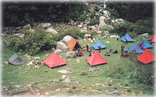 Camping in Himalaya Photo